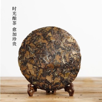 龙年纪念饼寿眉饼高山日晒福鼎老白茶饼350g福鼎茶叶批发图2