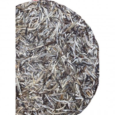 福建陈年白毫银针饼福建白茶单芽头老银针白茶饼茶叶批发图5