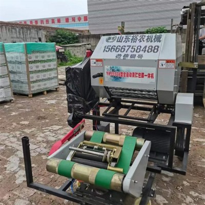 农用青储打捆包膜机 全自动一体式缠膜机 承重能力好图3