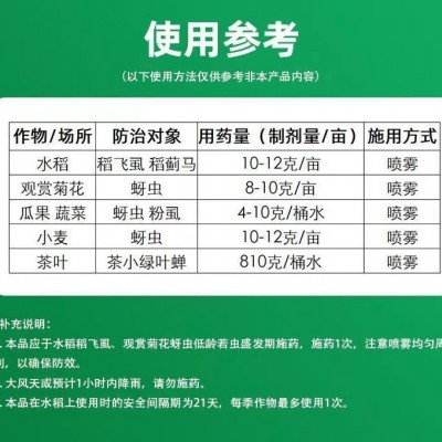 凉将70呋虫胺吡蚜酮稻飞虱蓟马粉虱腻虫蚜虫白粉虱高效农用杀虫剂图4