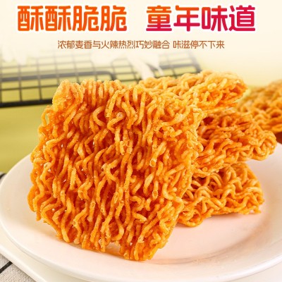 印尼进口小鸡面 烟熏牛肉味干脆面14g*30包 童年怀旧零食整箱包邮图4