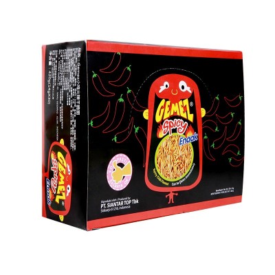 小鸡面印尼进口零食Gemez Enaak辣味干脆面整箱14g*30包 包邮批发图3