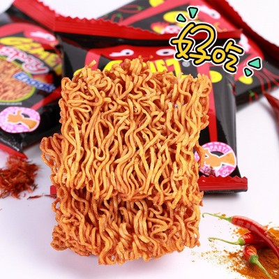 小鸡面印尼进口零食Gemez Enaak辣味干脆面整箱14g*30包 包邮批发图4