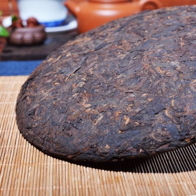 延初茶业云南茶叶南糯山大树茶熟茶 普洱茶熟茶饼茶 厂家 直接发货图3