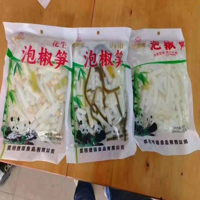 厂家货源泡椒笋海带笋小零食跑江湖地摊展销会销下饭菜泡椒笋冷吃图3