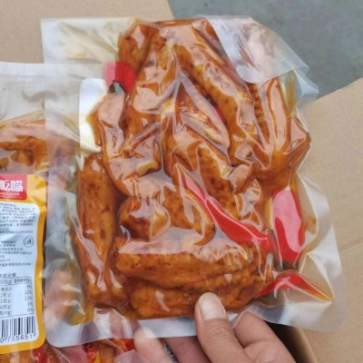 厂家一手货源好吃嘴冷吃鸭翅香辣鸭翅休闲小零食30袋/件开袋即食图2