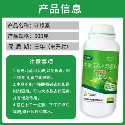 芽动力叶绿素氨基酸中量元素水溶肥 果蔬叶片增绿增厚营养液现货图4