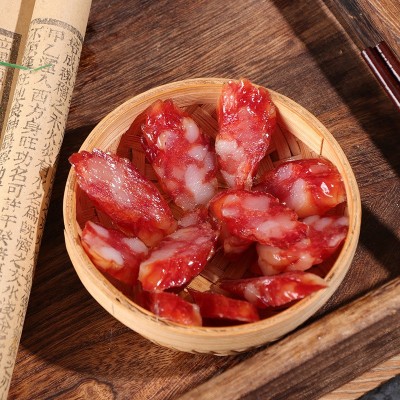 定制腊味广式腊肠500g装广东烤肠广味腊肉风干香肠江门特产香肠图2