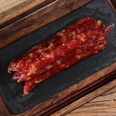 定制腊味广式腊肠500g装广东烤肠广味腊肉风干香肠江门特产香肠图3