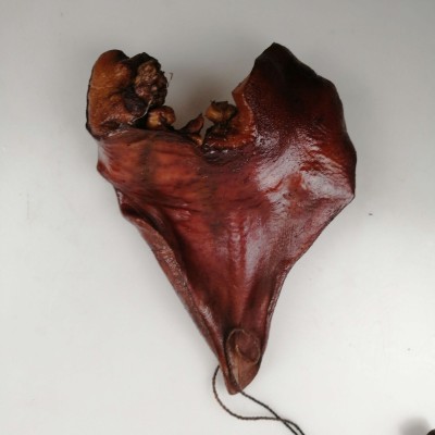 湖南柴火烟熏腊猪耳朵传统工艺土特产手工古法腊耳朵尖500克图3