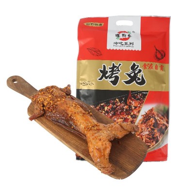 厂家直供手撕烤兔整只兔子肉四川特色冷吃兔批发麻辣熟食一件代发图3