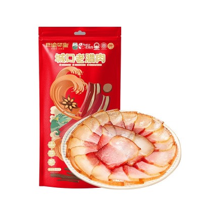 巴渝印象城口后腿腊肉农家烟熏猪蹄排骨重庆特产五花腊肉厂家直销图2