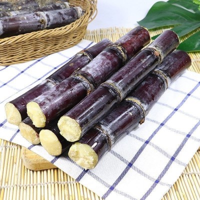 广西黑皮甘蔗3/5/9斤装新鲜水果现超甜爆汁应季甜柑整箱批发图3