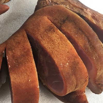 正宗农家柏树香料熏烤猪脚火腿湖北恩施四川湖南特产土猪腊肉猪蹄图3