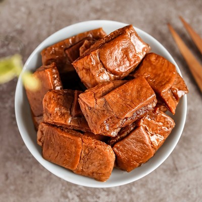 烤肉豆干网红零食夹心肉豆脯五香辣手撕素肉豆腐干独立小包装250g图3