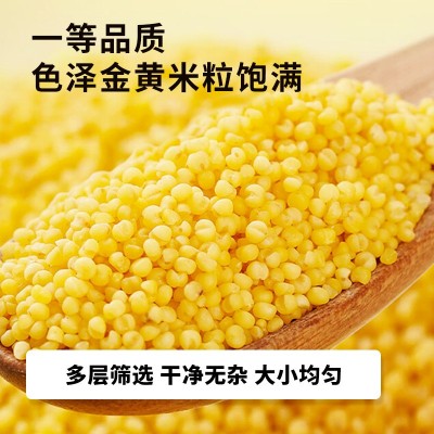 梦思香有机黄小米新米可溯源五谷杂粮早餐粥小米粥孕妇2.3KG1罐图3