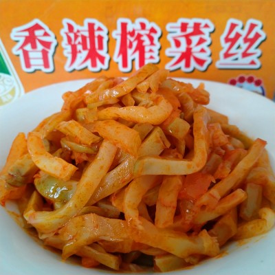 香辣榨菜丝一箱装9斤商用菜丝早餐咸菜泡菜散装整箱香辣榨菜丝图3