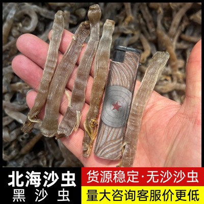 【源头工厂】北海沙虫干大灰沙虫干大黑沙虫干海肠子海鲜干货批发图2