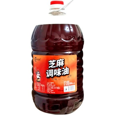 川宝的厨房芝麻调味油商用大桶装12.5L*2桶芝麻香油火锅油碟蘸料图5
