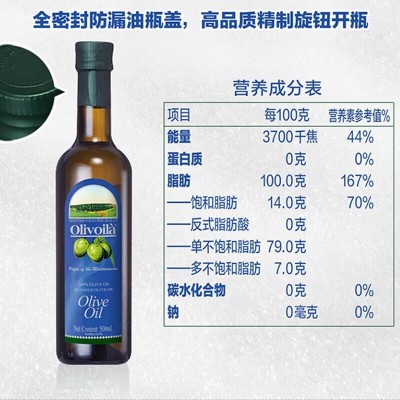 欧丽薇兰橄榄油500ml*2云系列礼盒新年礼盒企业团购图2