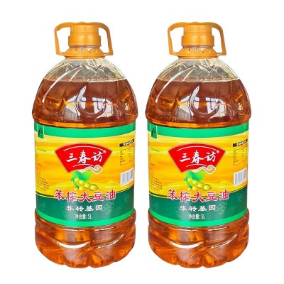 三春访笨榨大豆油5L桶装油家用饭店餐饮商用食用油带桶10斤批发图4