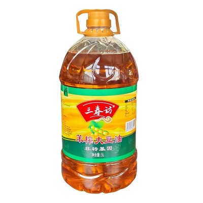 三春访笨榨大豆油5L桶装油家用饭店餐饮商用食用油带桶10斤批发图5
