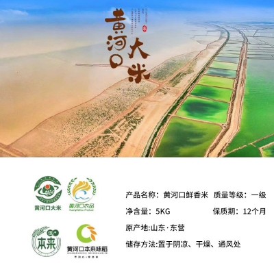 黄河口鲜香米 批发黄河口鲜香米 盐碱地大米团购随手礼图2