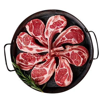 澳洲原切法式羊排羔羊肉新鲜羊肋排战斧羊排烧烤烤肉食材商用批发图5