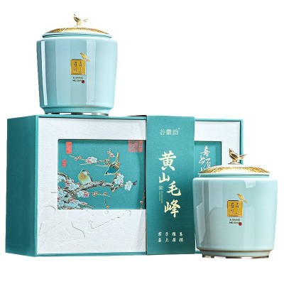 黄山毛峰2024明前新茶特级春茶兰花香茶叶绿茶高档年货礼盒装批发图5