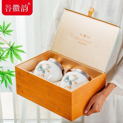 明前黄山毛峰2024新茶特级高山春茶浓香型绿茶茶叶高档礼盒装送礼图2