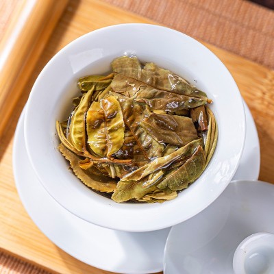 云南普洱茶批发古树蜜香回甘大叶种老树白茶小方片生茶独立装现货图4