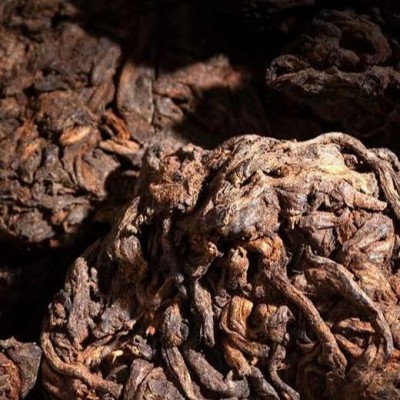 金芽老茶头 茶厂直供宫廷散茶 古树普洱茶熟茶小粒坨熟茶批发图3