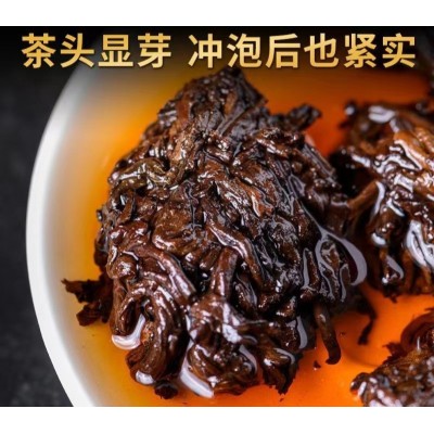 金芽老茶头 茶厂直供宫廷散茶 古树普洱茶熟茶小粒坨熟茶批发图4
