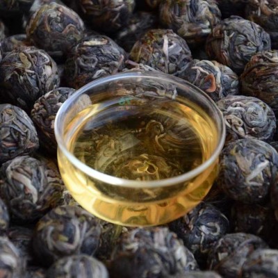 云南临沧冰岛普洱茶生茶古树龙珠沱茶小颗粒散装茶生普口粮茶500g图2