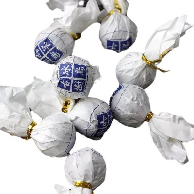 云南临沧冰岛普洱茶生茶古树龙珠沱茶小颗粒散装茶生普口粮茶500g图5
