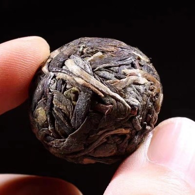 云南临沧冰岛普洱茶生茶古树龙珠沱茶小颗粒散装茶生普口粮茶500g图3