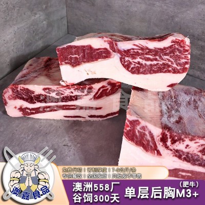 澳洲肥牛卷558厂单层后胸M3+雪花肥牛安格斯雪花牛肉火锅烤肉酒店图3