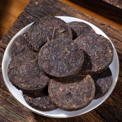 云南勐海老班章陈年普洱茶熟茶叶班章五寨普洱茶饼浓香型一斤批发图2