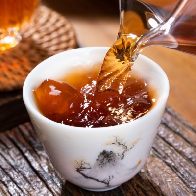 云南勐海老班章陈年普洱茶熟茶叶班章五寨普洱茶饼浓香型一斤批发图4