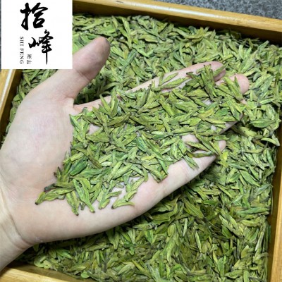 茶叶绿茶龙井2024年新茶明前浓香型高豆香散装500g厂家批发龙井茶图3