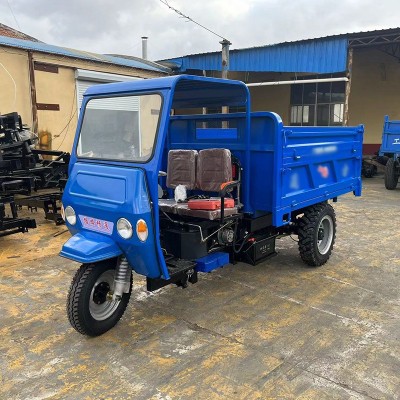 大马力载重柴油三轮车 工程工地建筑拉货载重自卸柴油中置三轮车图5