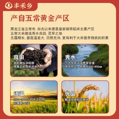 五常大米袋装五常稻花香米工厂货源东北特产大米批发厂家一件代发图2