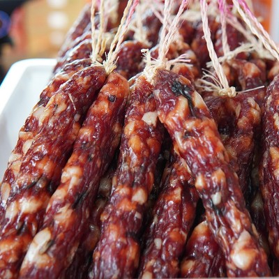 丰味皇广式腊肠5斤箱装冬菇瑶柱腊肠年货送礼佳品煲仔饭餐饮批发图2
