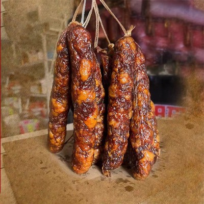 腊肠正宗四川麻辣香肠纯肉川味特产腊货餐饮传统烟熏农家自制腊肉图2