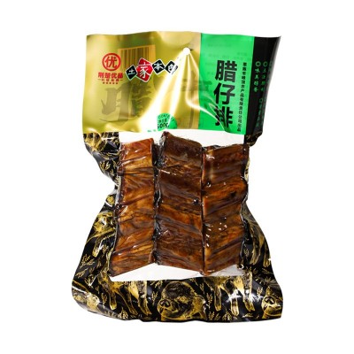腊排骨中排湖北恩施土家族特产腊肉柴火烟熏土猪精排骨切好无大骨图5