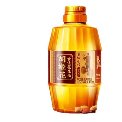 胡姬花古法小榨花生油400ml瓶 小瓶宿舍家用炒菜烘焙包装 植物油图5