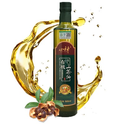 厂家批发纯正山神有机山茶油500ML纯压榨一级茶油食用油一箱12瓶图5
