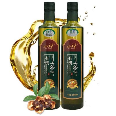 厂家批发纯正山神有机山茶油500ML纯压榨一级茶油食用油一箱12瓶图4