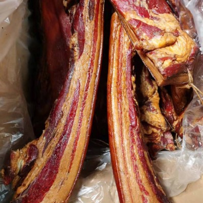 跑江湖地摊货源农家腊肉猪脚排骨便宜腊肉地摊腊肉五花肉批发货源图4