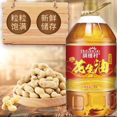 胡桃村纯正浓香5L物理压榨古法一级花生油家用商用食用油中秋送礼图5